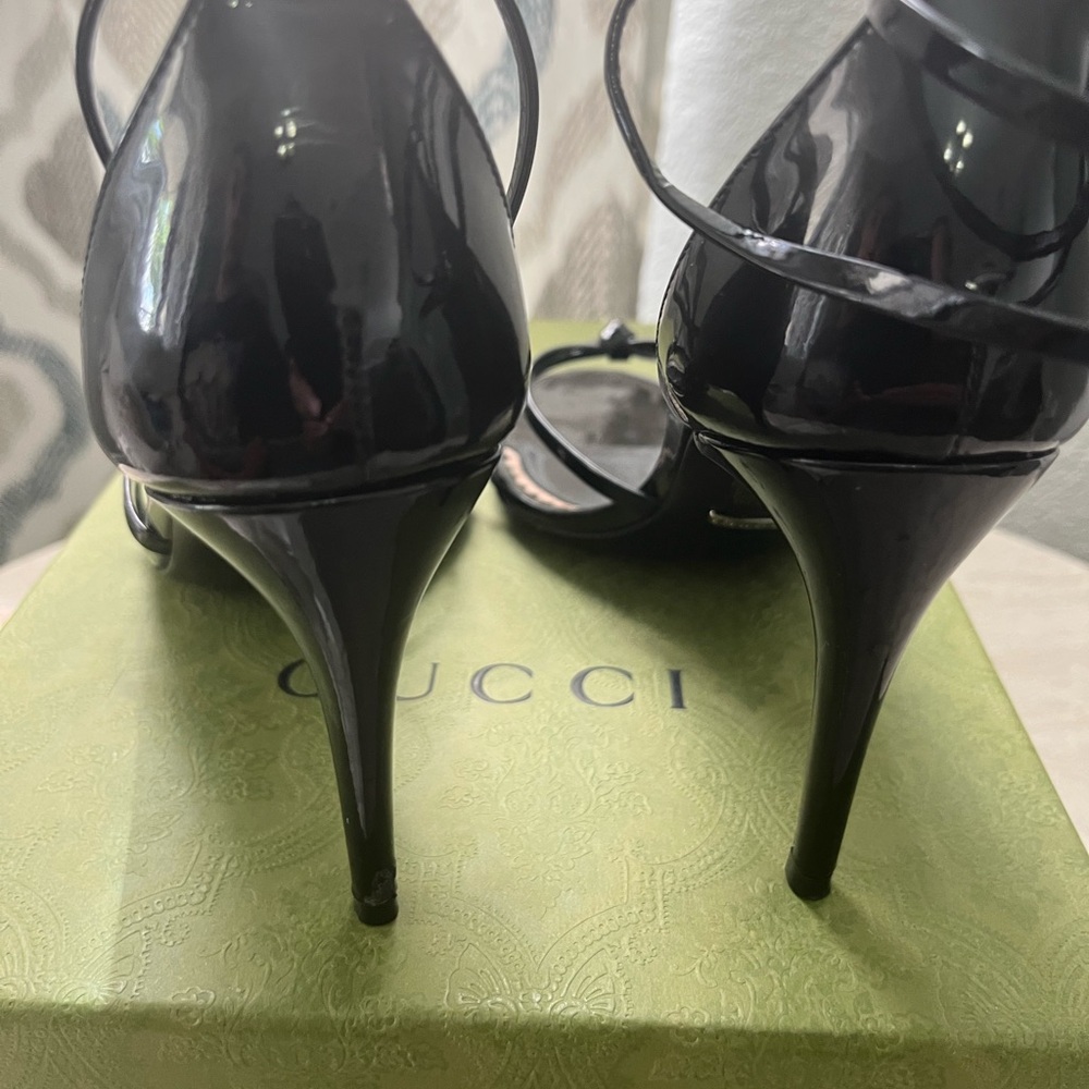 Gucci Black Strappy Heels - Picture 4 of 6
